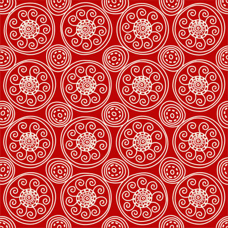 red geometric patternのイラスト素材