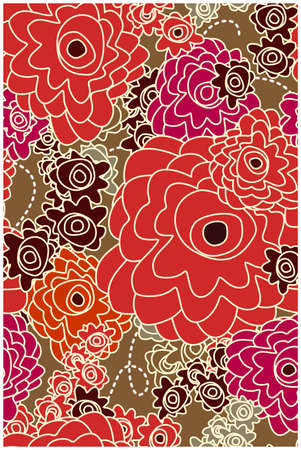 vector floral backgroundのイラスト素材