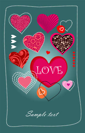 greeting of loveのイラスト素材