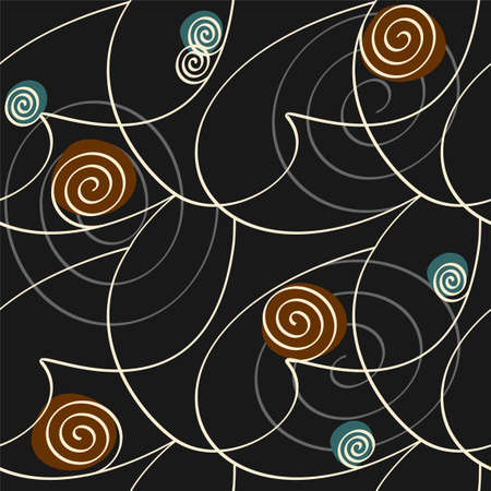 curl patternのイラスト素材