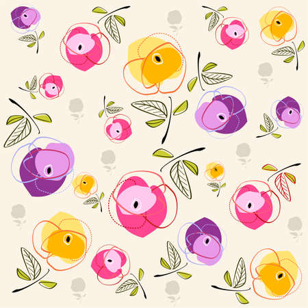 floral sampleのイラスト素材