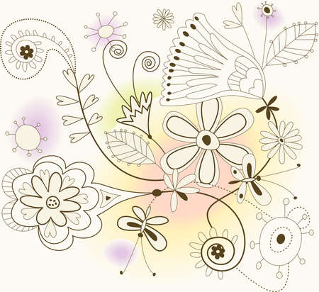 floral patternのイラスト素材