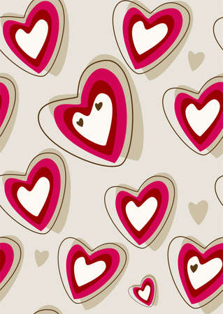retro heart backgroundのイラスト素材