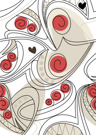 Abstract background with heartのイラスト素材