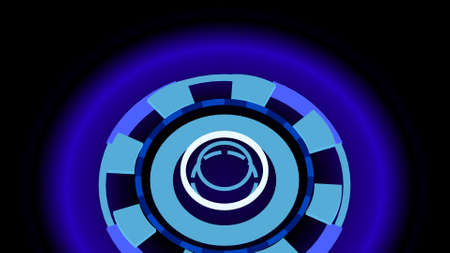 Abstract high-tech wheels, 3d illustrationの写真素材