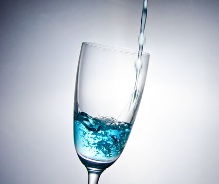 The blue water falling の写真素材