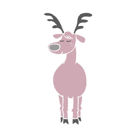 Cartoon deer - Vectorのイラスト素材