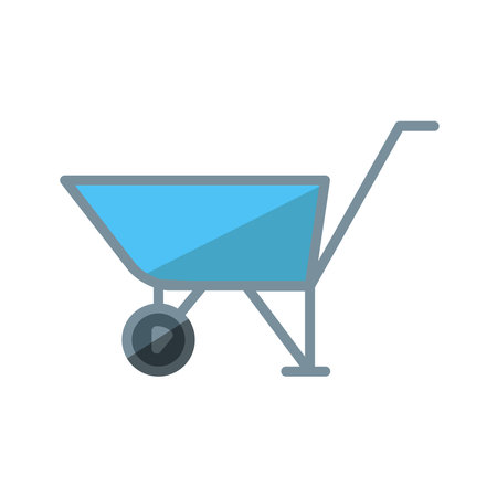 wheel barrow icon design vector templateのイラスト素材