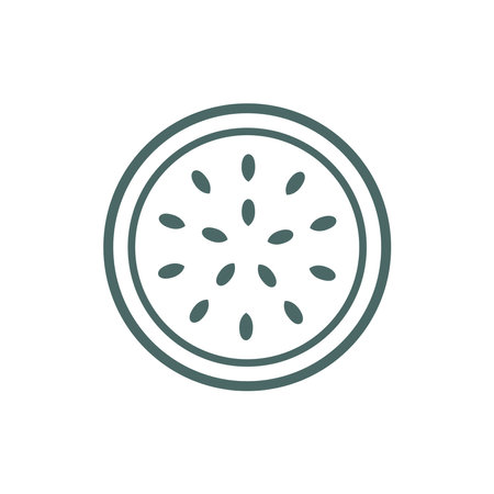 watermelon icon design vector templateのイラスト素材