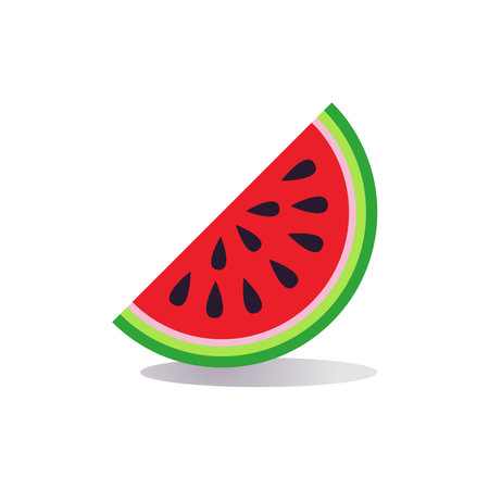 watermelon icon design vector templateのイラスト素材
