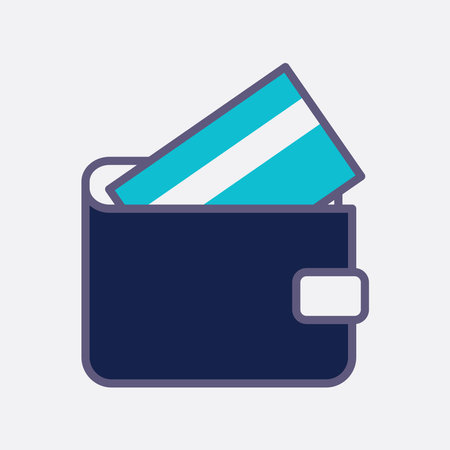 wallet icon design vector templateのイラスト素材