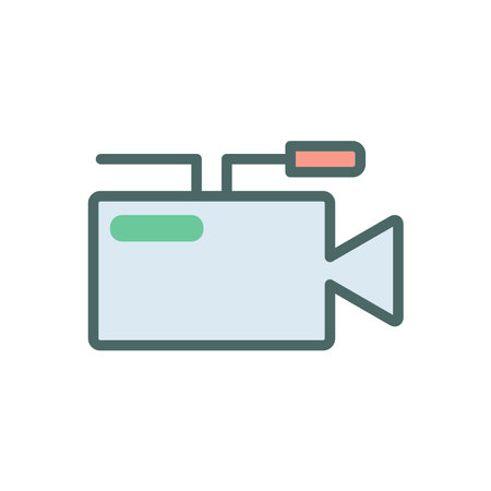 video camera icon design vector templateのイラスト素材