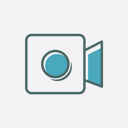 video camera icon design vector templateのイラスト素材