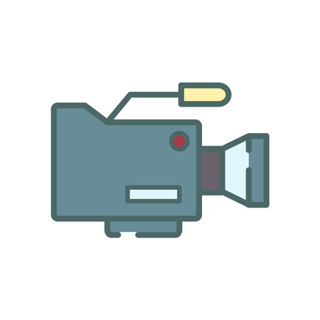 video camera icon design vector templateのイラスト素材