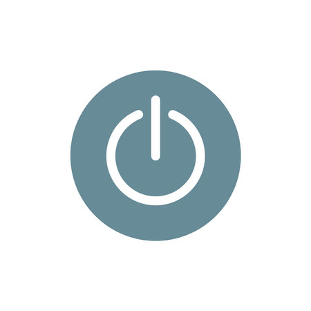 turn off icon design vector templateのイラスト素材