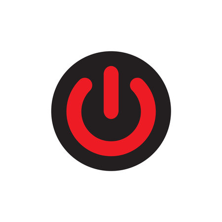 turn off icon design vector template