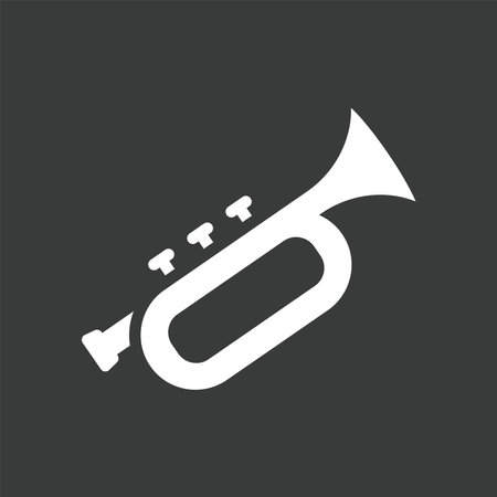 trumpet icon design vector templateのイラスト素材