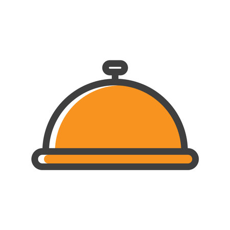 tray food icon design vector templateのイラスト素材