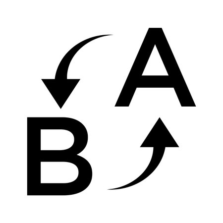 translation icon design vector templateのイラスト素材