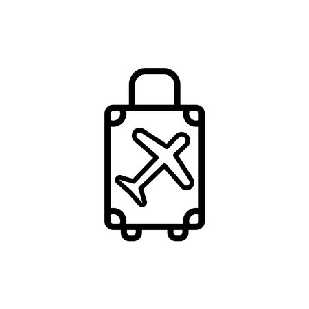 Luggage icon. Travel luggage icon. Luggage vector icon.のイラスト素材