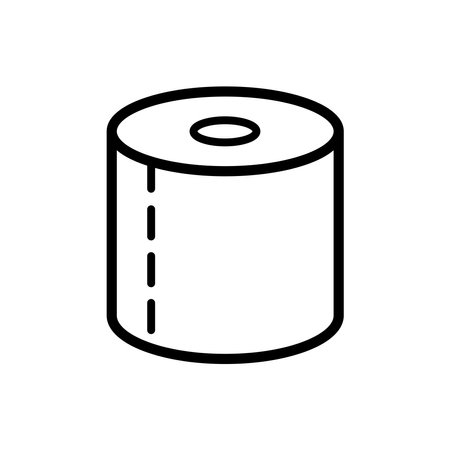 tissue toilet icon vector templateのイラスト素材
