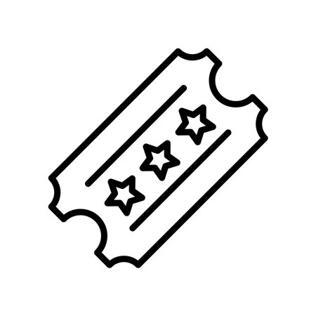 ticket icon design vector templateのイラスト素材