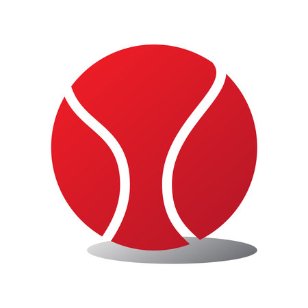 tennis ball icon design vector templateのイラスト素材