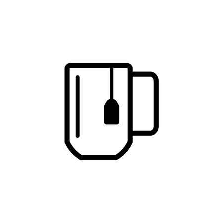 tea mug icon vector templateのイラスト素材