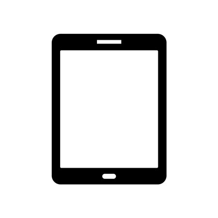 Smartphone icon on white background. Flat style. Vector illustration.のイラスト素材