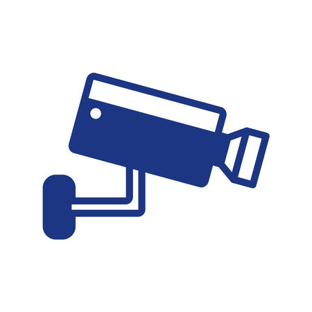 surveillance camera icon design vector template