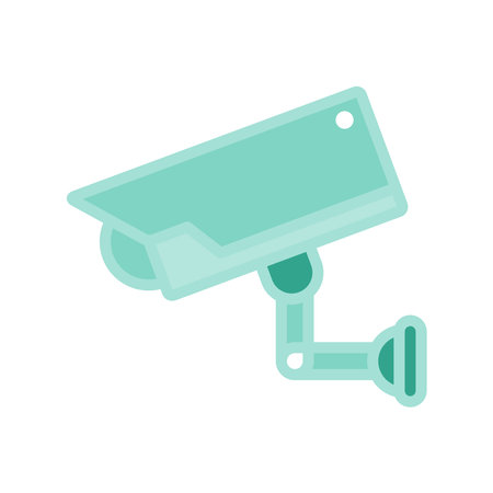 surveillance camera icon design vector templateのイラスト素材