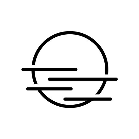 sunset icon vector templateのイラスト素材