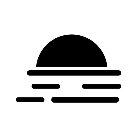 sunset icon vector templateのイラスト素材