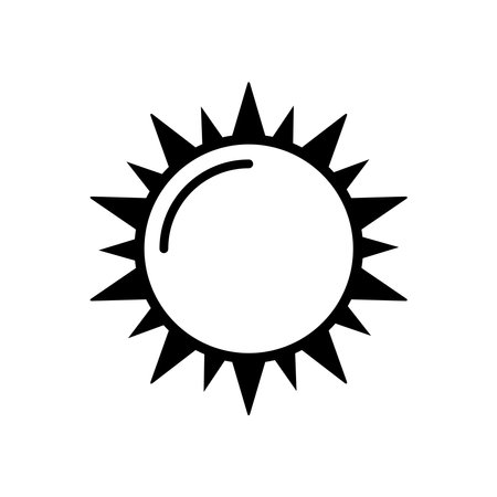 sunny icon vector templateのイラスト素材