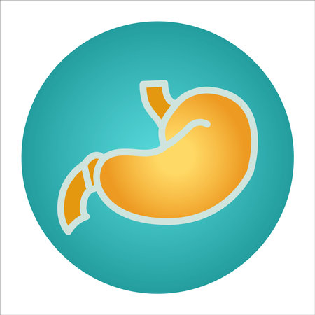 stomach icon design vector templateのイラスト素材