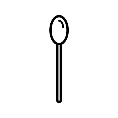spoon icon design vector templateのイラスト素材