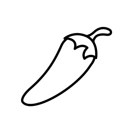 spicy chile icon design vector templateのイラスト素材