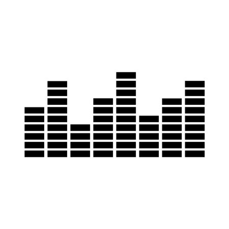 Equalizer icon on white background. Vector illustration. Eps 10.のイラスト素材