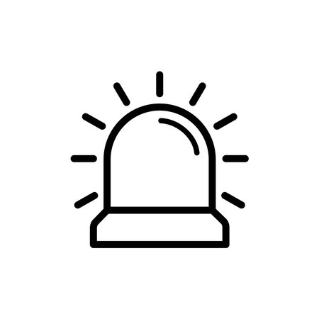 alarm siren icon design vector templateのイラスト素材