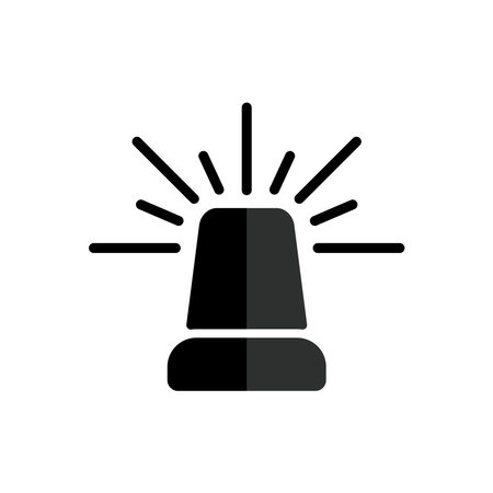 alarm siren icon design vector templateのイラスト素材