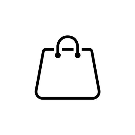 shopping bag icon design vector templateのイラスト素材