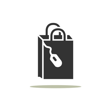 shopping bag icon design vector templateのイラスト素材