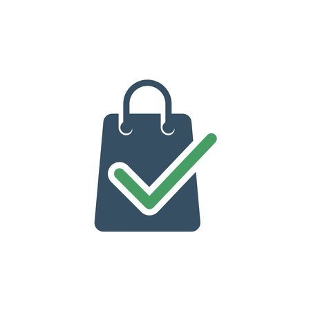 shopping bag icon design vector templateのイラスト素材