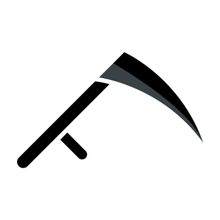 scythe icon design vector templateのイラスト素材