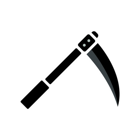 scythe icon design vector templateのイラスト素材