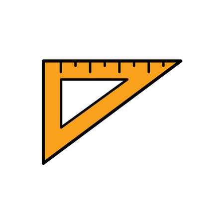 ruler icon design vector templateのイラスト素材