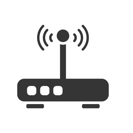 router icon design vector templateのイラスト素材