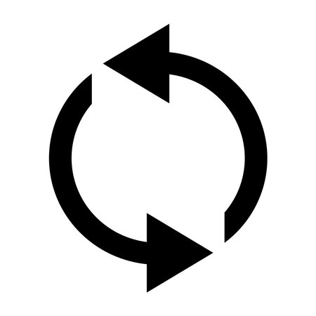 rotate arrow icon design vector template