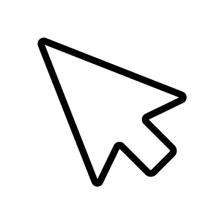 Pointer arrow icon design vector template