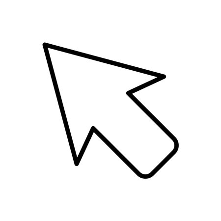 Pointer arrow icon design vector template